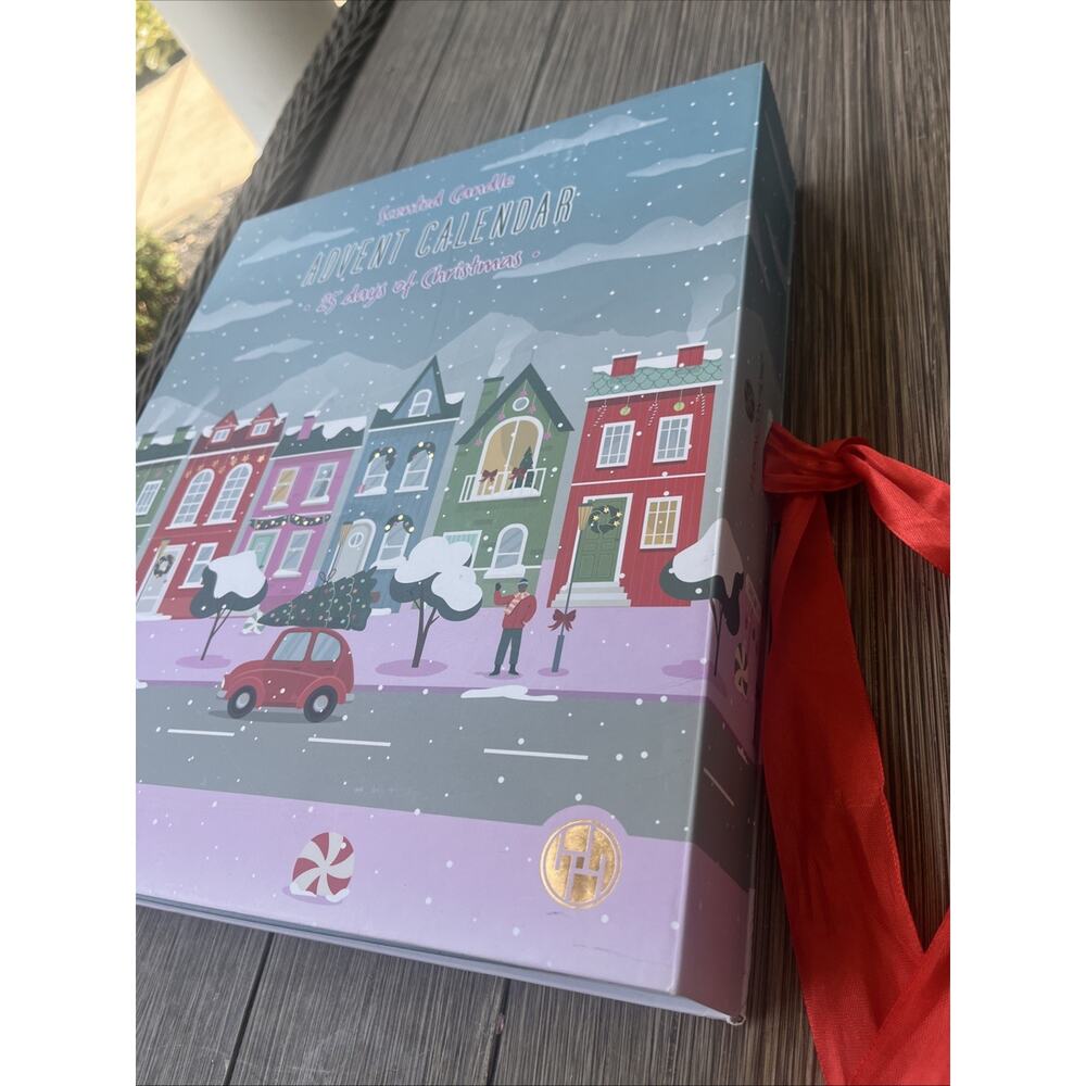 Huntington Home Christmas Advent Calendar 25 Days Of Scented Candles Aldi NEW - Picture 2 of 2